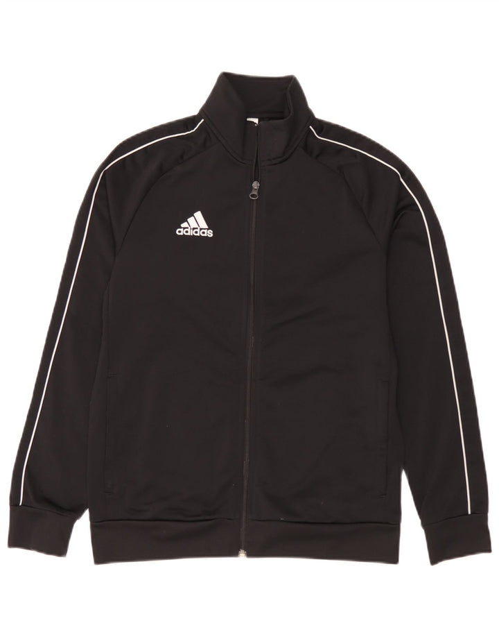Adidas Drenge Træningsdragt Topjakke 13-14 År Sort Polyester