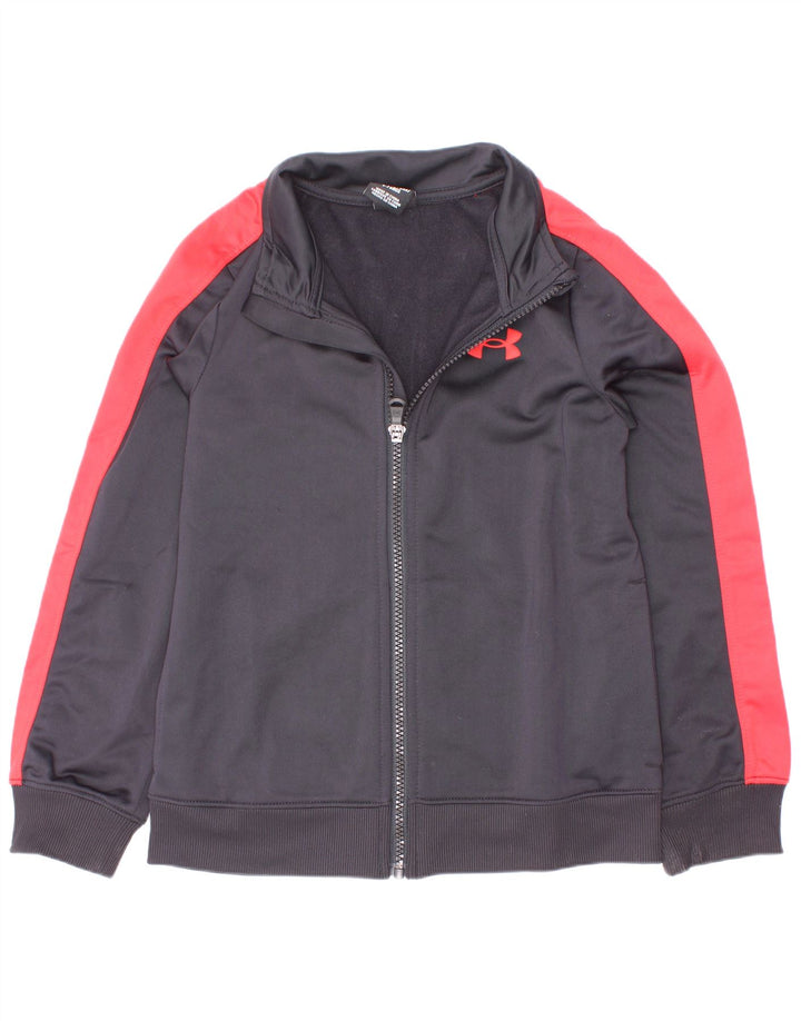 Under Armour Boys træningsdragt topjakke 6-7 år Sort Colourblock