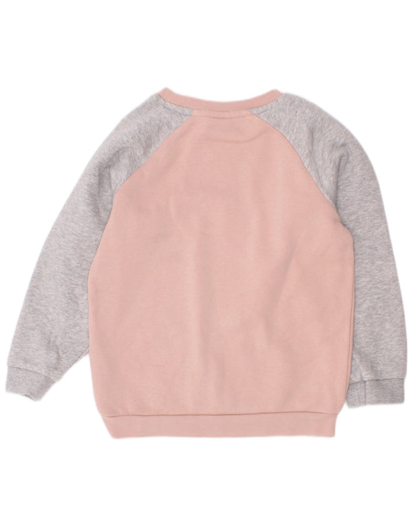 Puma Girls Graphic Sweatshirt Jumper 3-4 år Pink Colourblock Bomuld