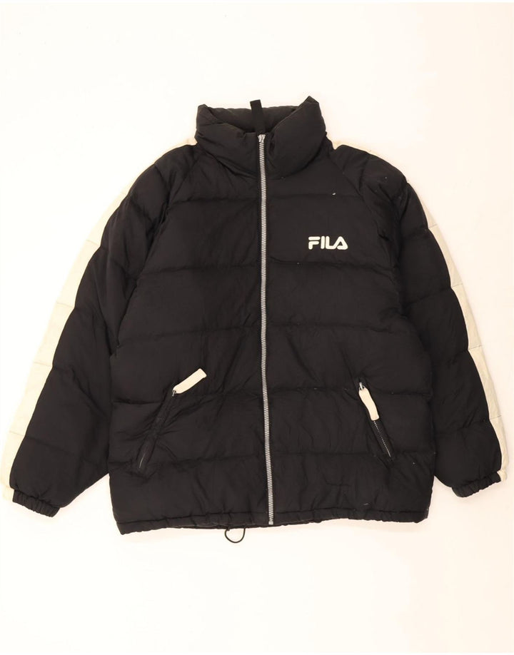 Fila Polstret Herrejakke UK 40 Stor Sort Colourblock Polyester