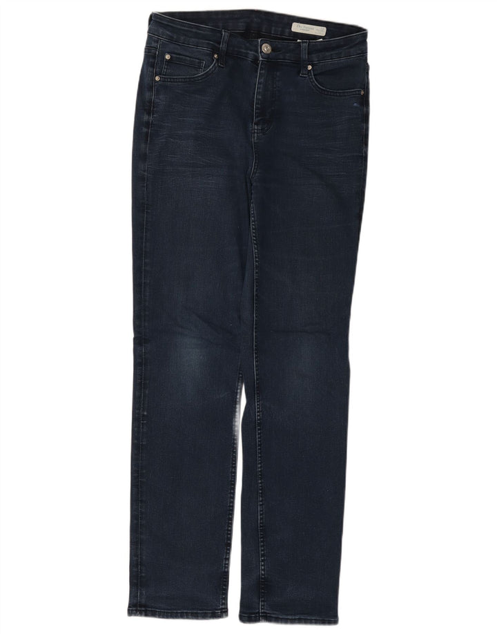 MARKS & SPENCER Lige jeans til kvinder UK 12 Medium W30 L30 Marineblå