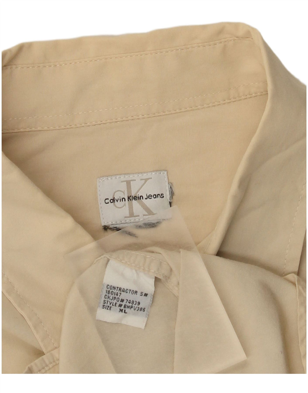 Calvin Klein Jeans Herreskjorte XL Beige