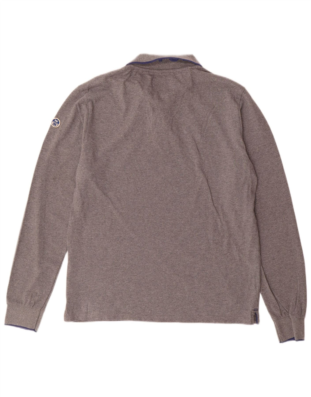 North Sails Langærmet herre poloshirt Stor grå bomuld