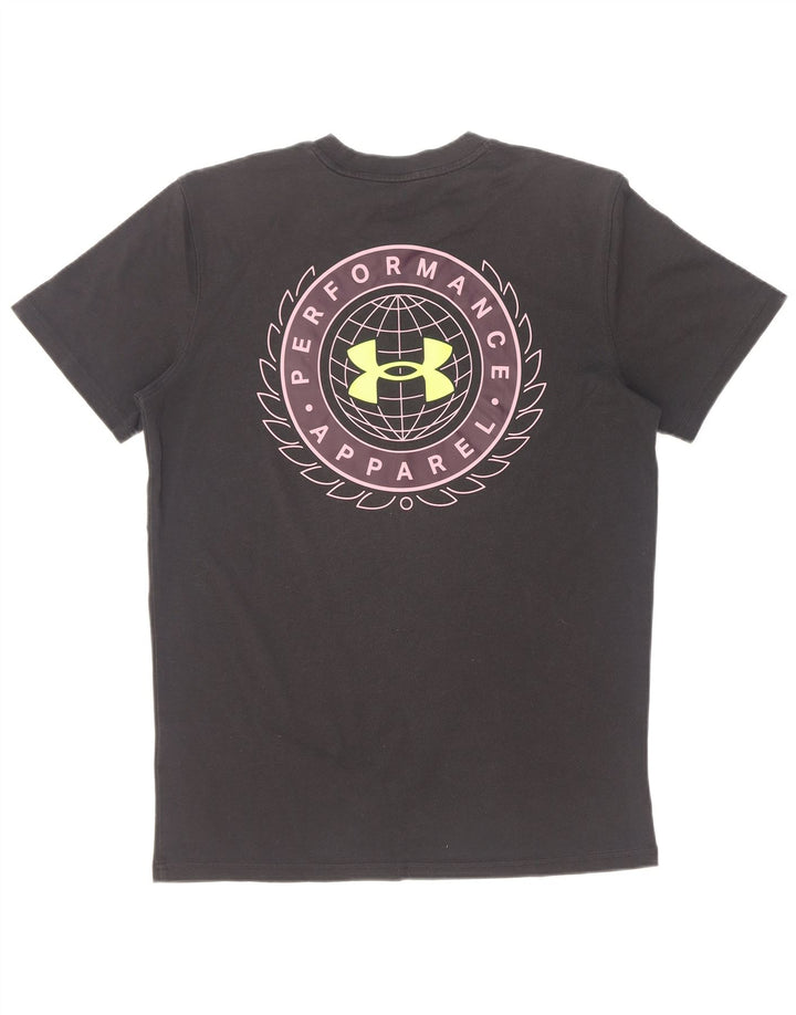Under Armour Herre grafisk T-shirt Top Lille sort bomuld
