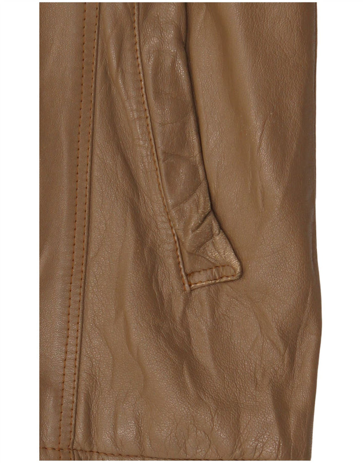 Vintage dame læderjakke UK 14 Medium Brown