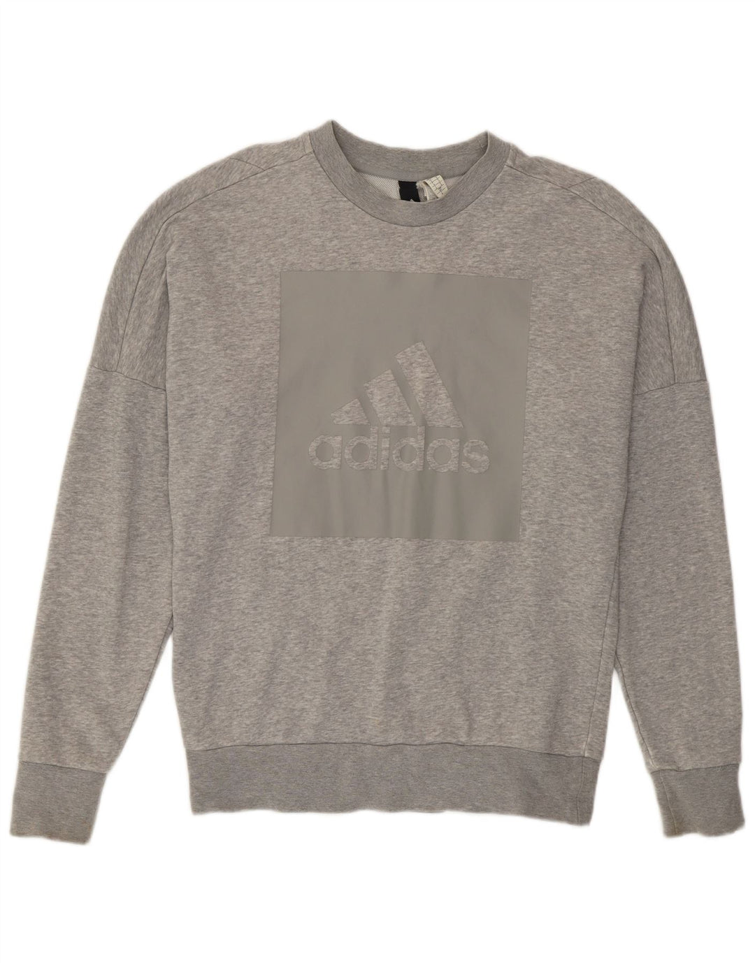 ADIDAS Mens Graphic Sweatshirt Jumper Small Grey Cotton