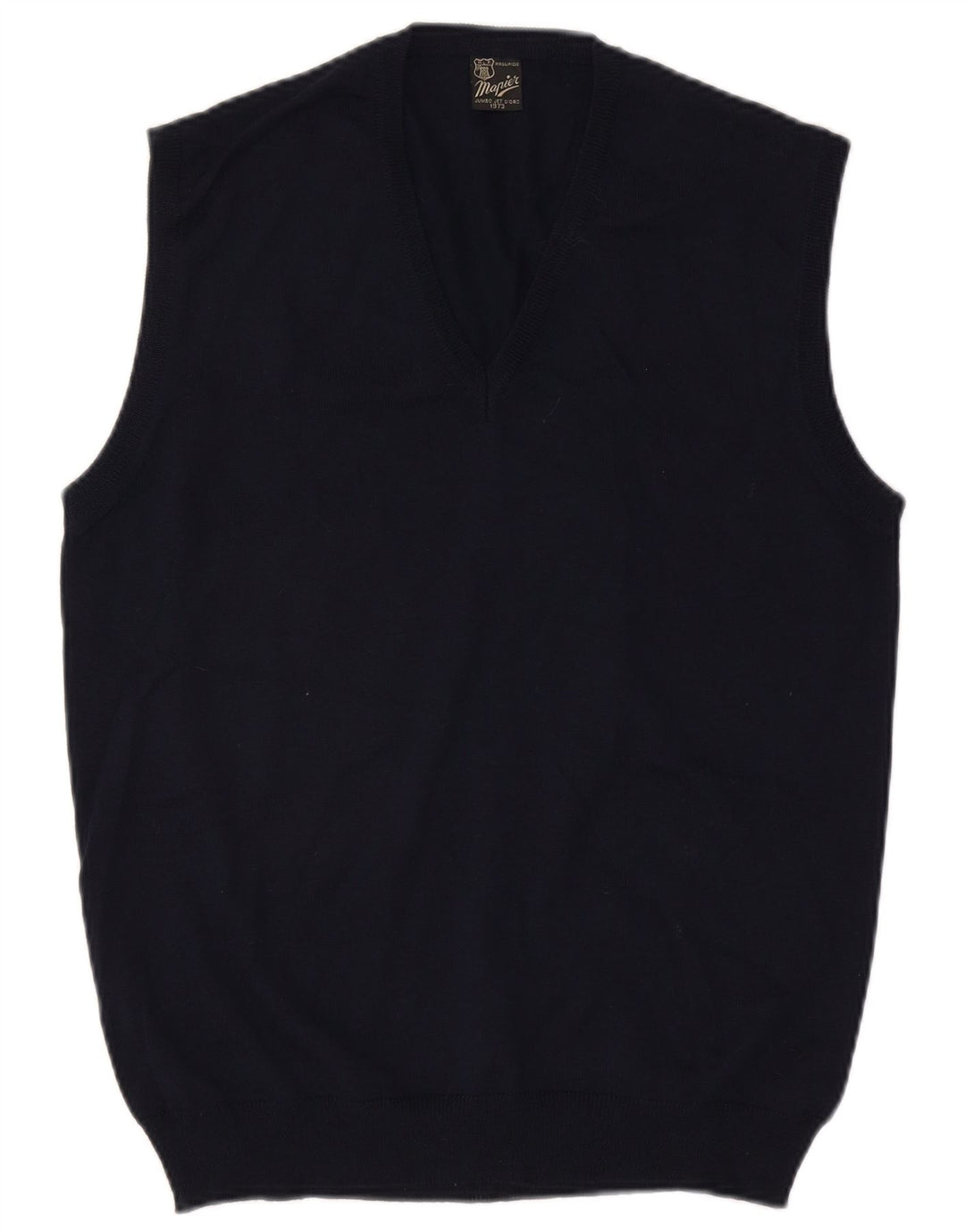 MAPIER Herrevest Tank Top Medium Marineblå Uld