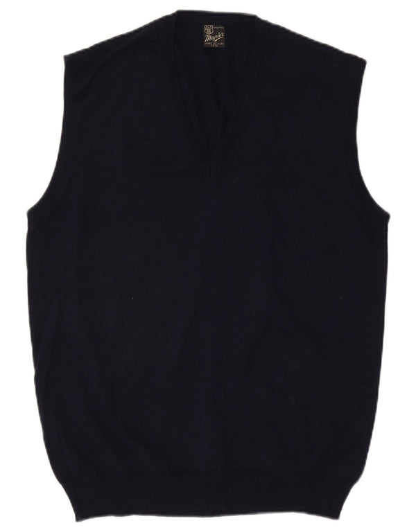 MAPIER Herrevest Tank Top Medium Marineblå Uld