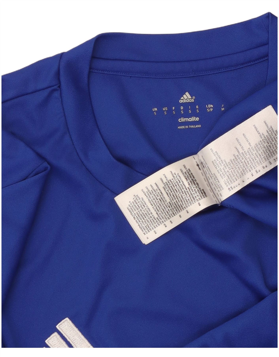 ADIDAS Herre Climalite T-Shirt Top Lille Blå Polyester