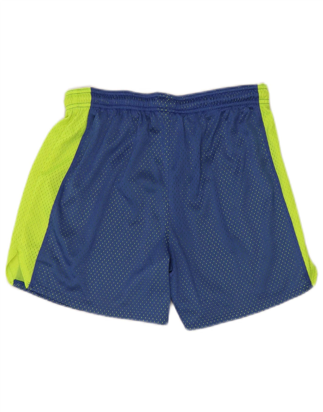 Under Armour Dame Sports Shorts UK 10 Small Blue Colourblock Polyester