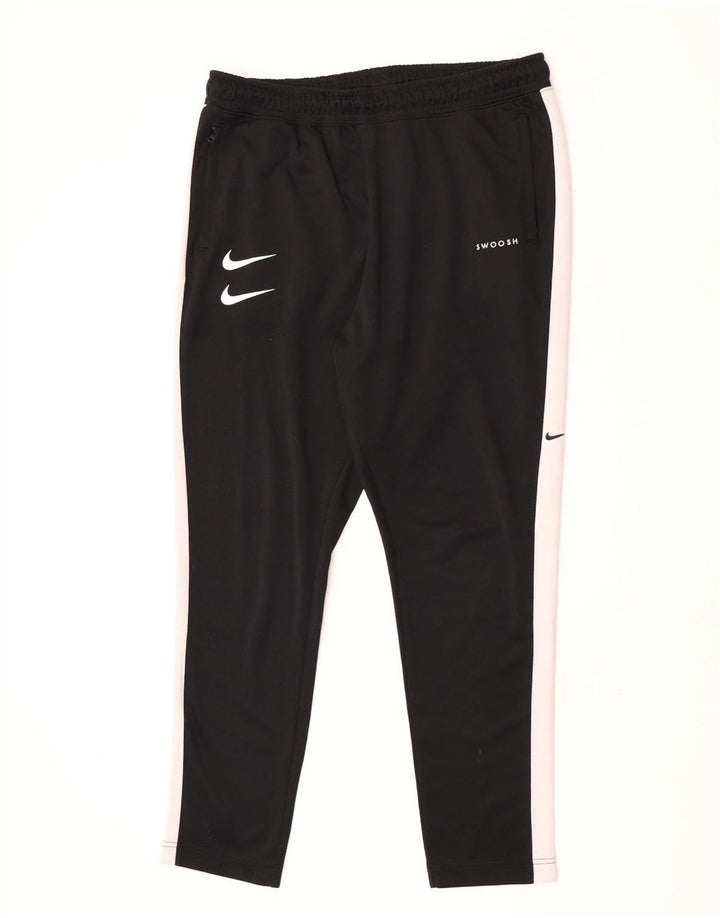 Nike herre Swoosh træningsdragt bukser XL sort Colourblock Polyester