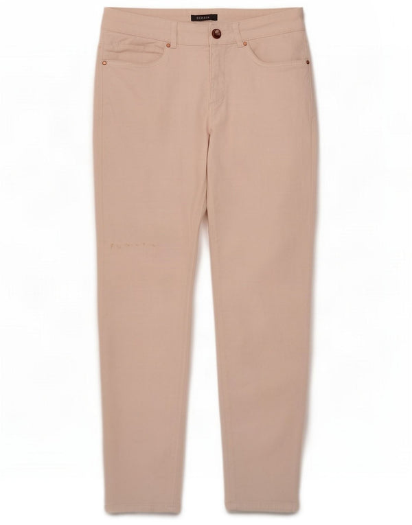 Esprit Dame Slim Fit Casual Bukser UK 10 Small W27 L27 Pink Cotton