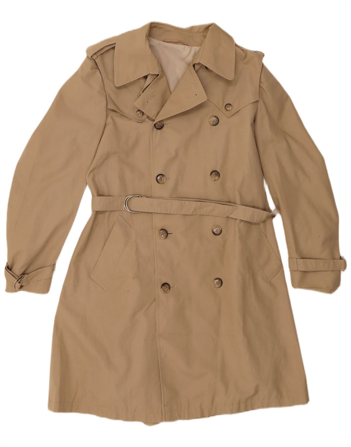 Vintage kvinders trenchcoat UK 12 Medium Beige Syntetisk