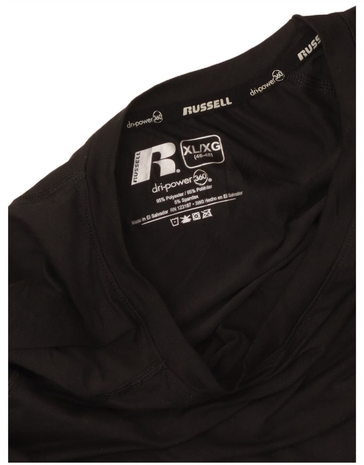 RUSSELL ATHLETIC Herre Top Langærmet XL Grå Polyester
