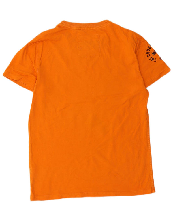 Superdry Grafisk T-shirt til mænd, medium orange bomuld