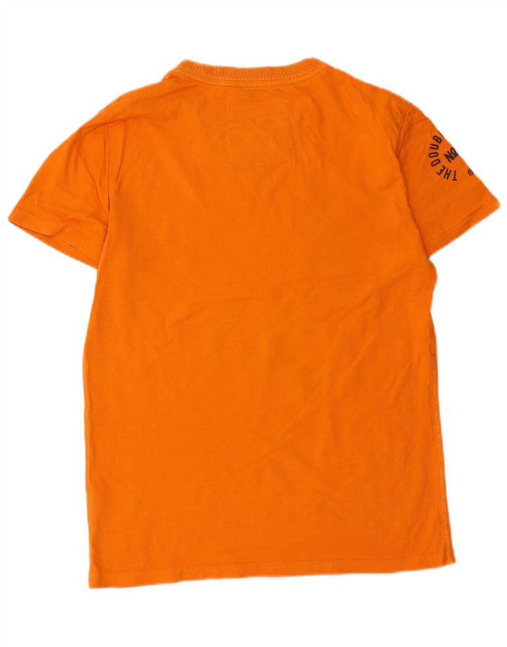 Superdry Grafisk T-shirt til mænd, medium orange bomuld