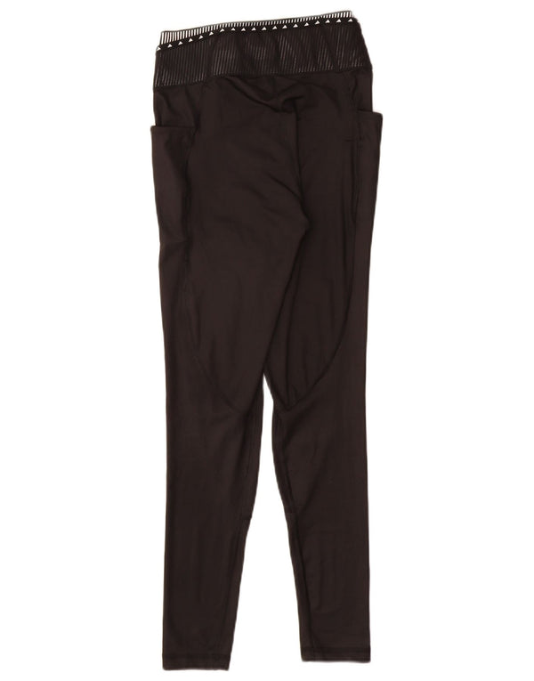 Adidas Dame Tight Fit Grafiske Leggings UK 8/10 Small Black Geometric