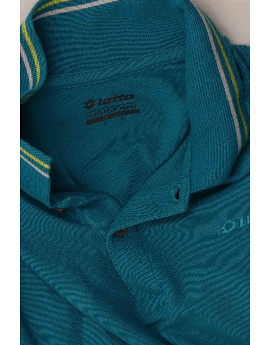 Lotto Herre Polo Shirt Stor Blå Stribet