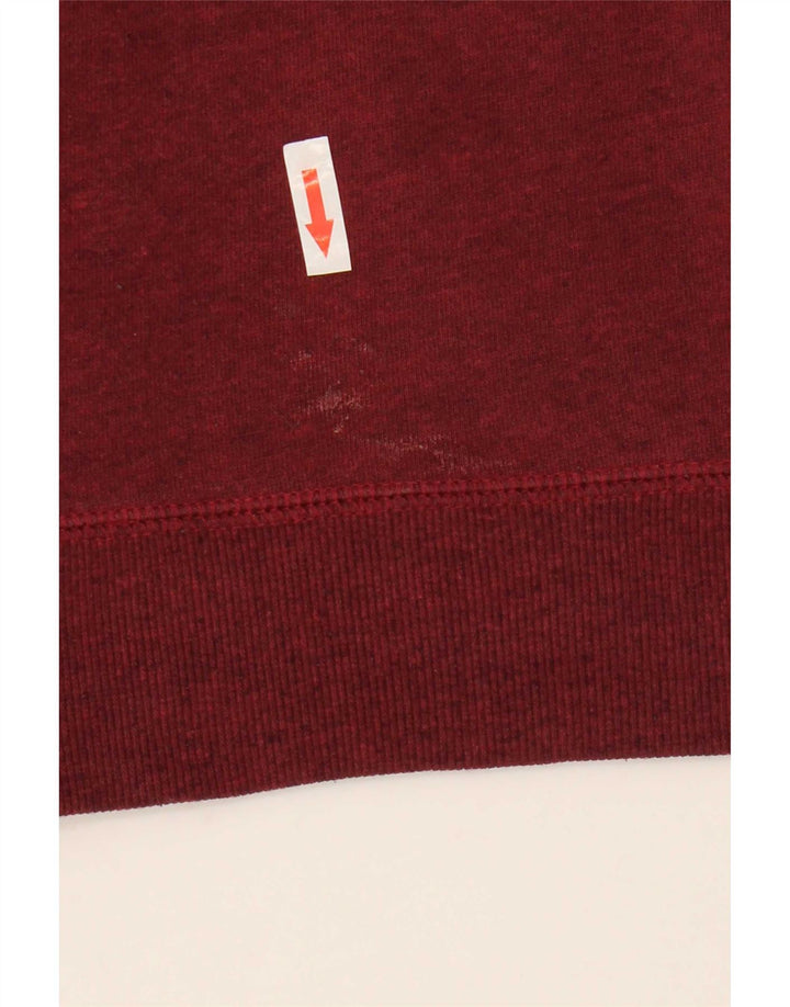 Vans Herre grafisk hættetrøje sweater Medium Bourgogne bomuld