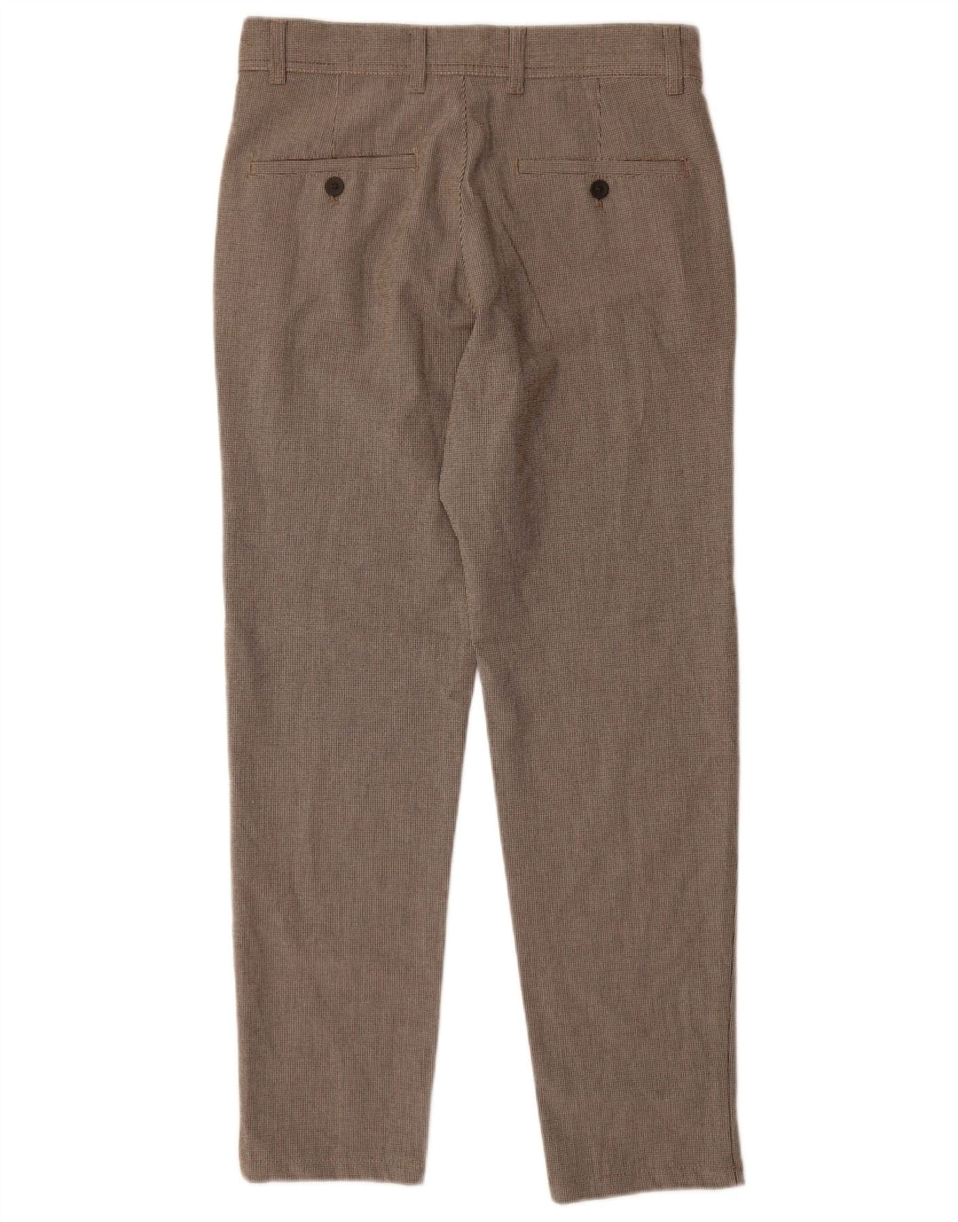 Zara Herre Slim Suit Bukser EU 36 XS W29 L28 Grå Houndstooth Polyester