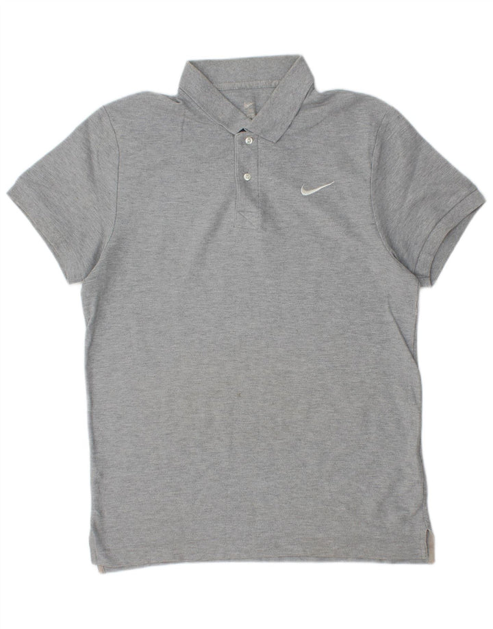 Nike herre poloshirt mellemgrå bomuld