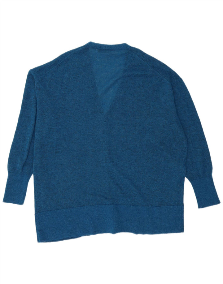 Zara oversized cardigan sweater til kvinder UK 14 Medium Blue