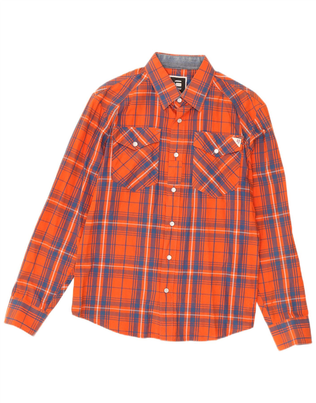 G-Star Herreskjorte Stor Orange Bomuld