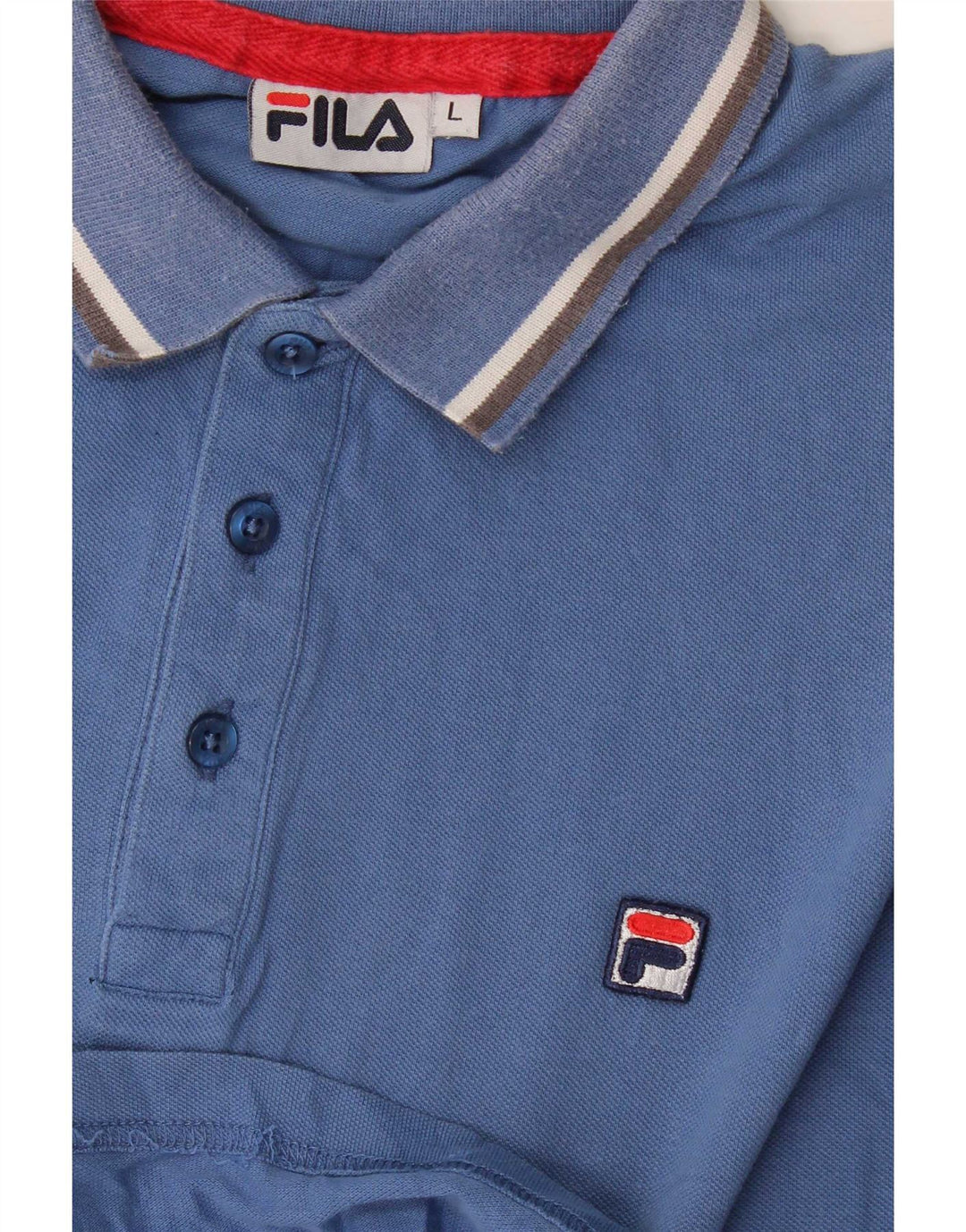 Fila Herre Polo Shirt Stor Blå Stribet