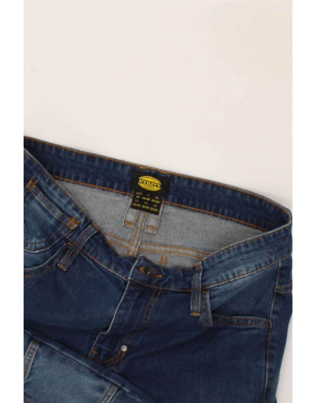 DIADORA Womens Utility Slim Jeans W32 L28  Blue Cotton Vintage Diadora and Second-Hand Diadora from Messina Hembry 