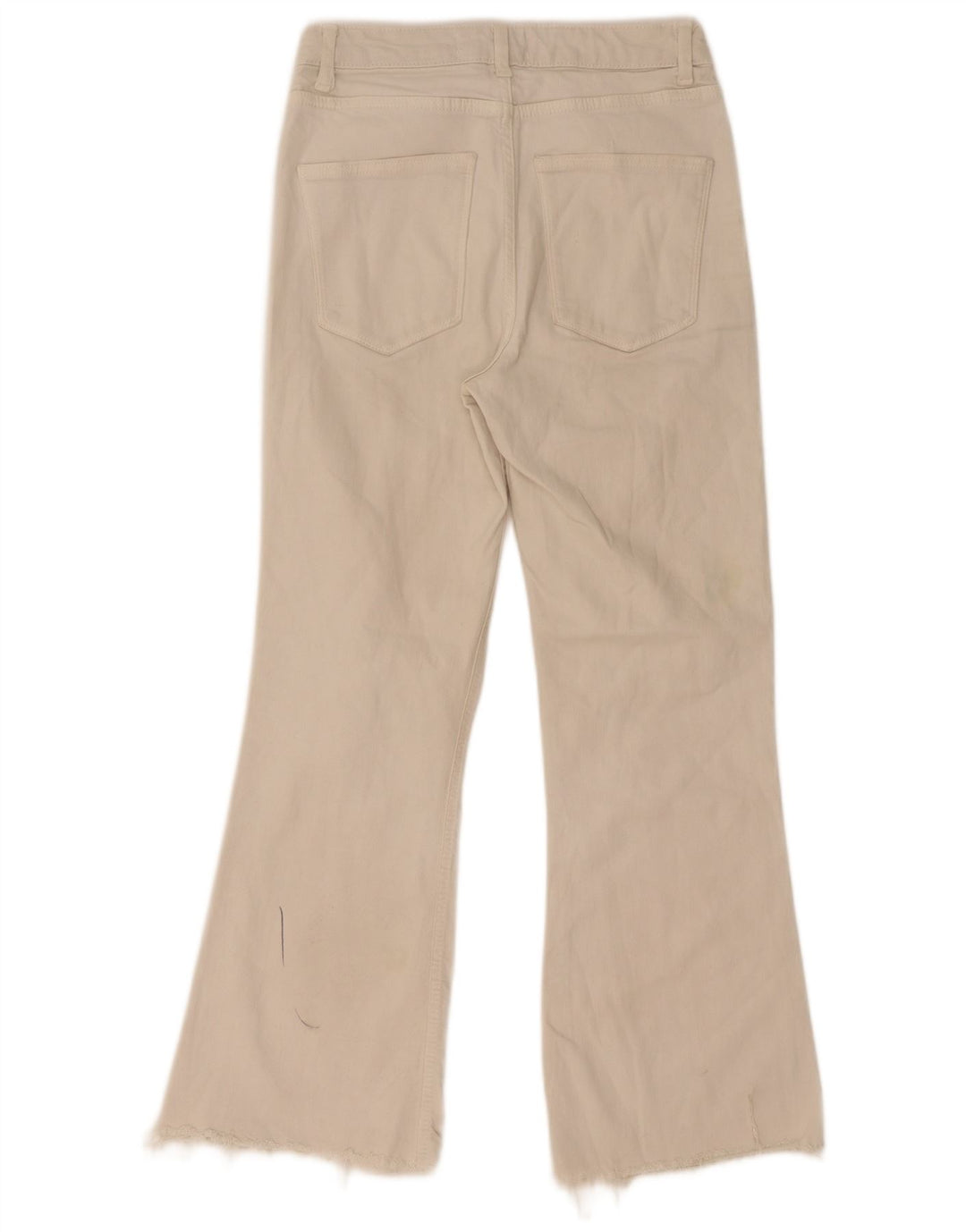 Zara Dame Bootcut Jeans EU 36 XS W26 L28 Off White