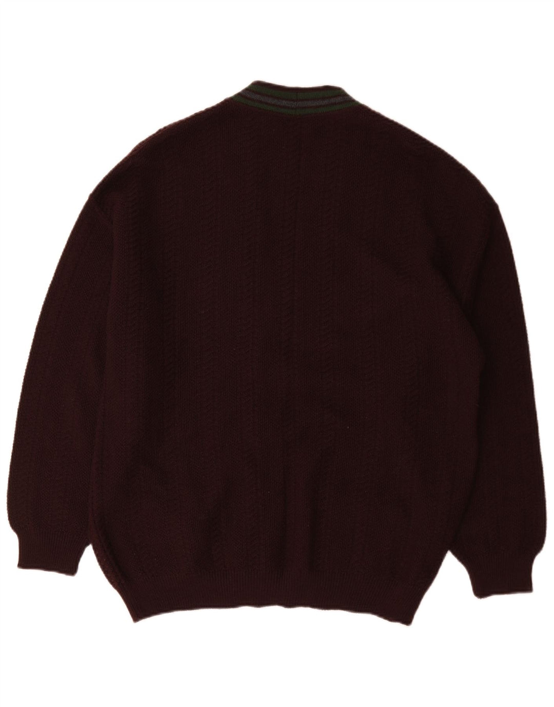 Il Granchio Herre Cardigan Sweater XL Burgundy