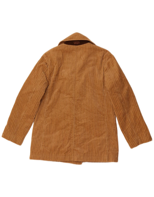 Camilla Dame Dobbeltradet Corduroy Jacket IT 44 Medium Beige Bomuld