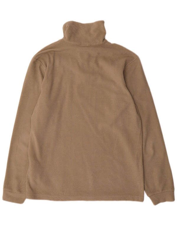 Champion herre lynlås hals fleece jumper stor beige polyester