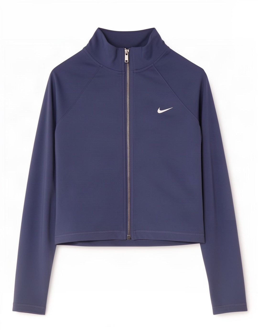 Nike Womens Crop træningsdragt Topjakke UK 12 Medium Navy Blue Polyester