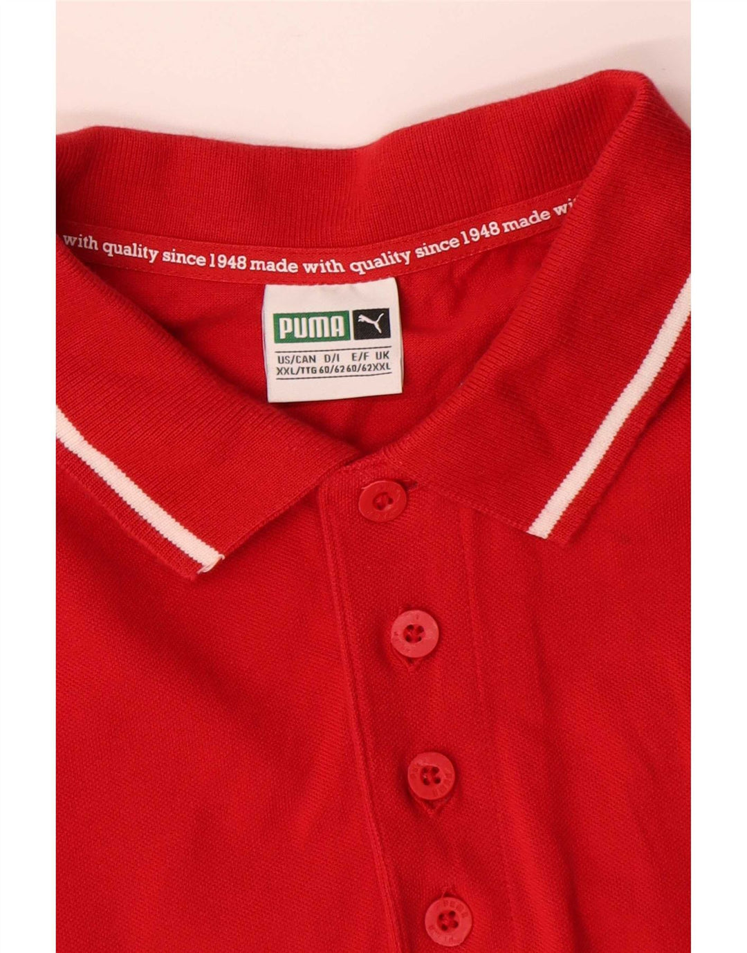 Puma herre poloshirt 2XL rød bomuld