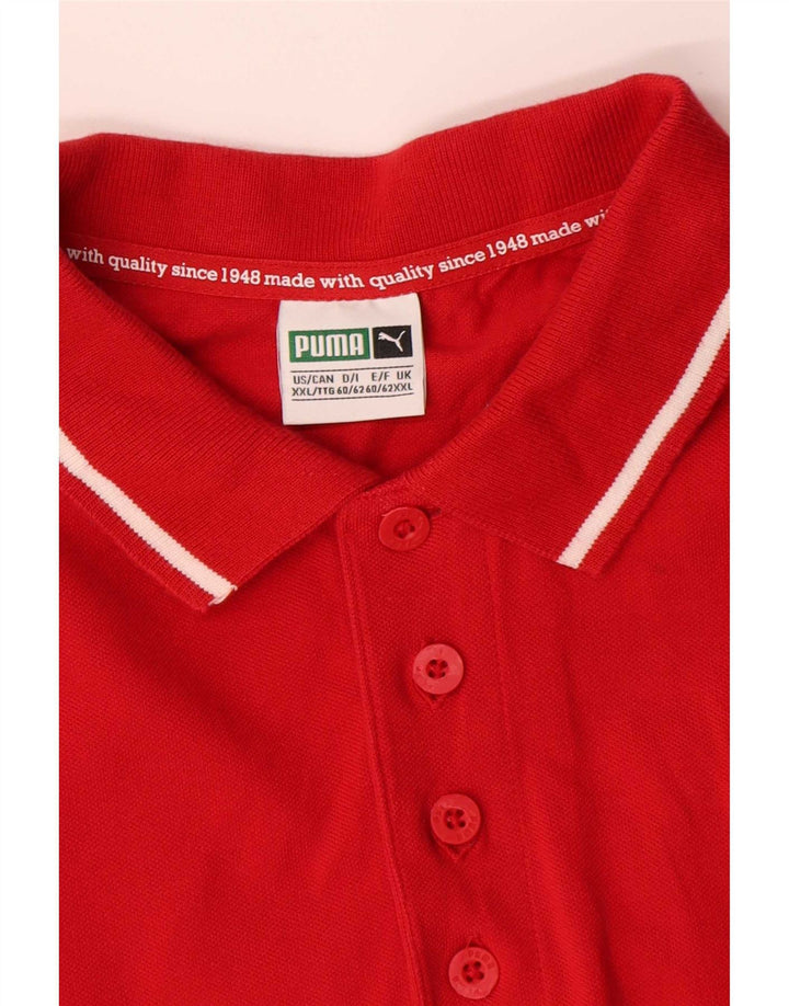 Puma herre poloshirt 2XL rød bomuld