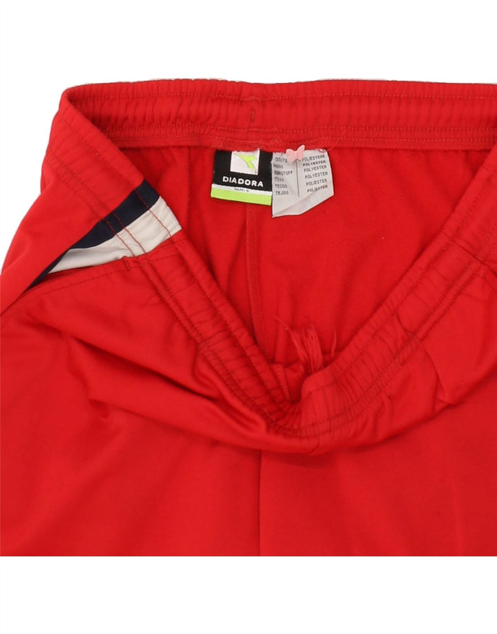 DIADORA Mens Sport Shorts Small Red Polyester Vintage Diadora and Second-Hand Diadora from Messina Hembry 