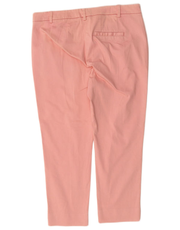 Marks & Spencer Dame Capri Bukser UK 14 Large W34 L23 Pink Bomuld