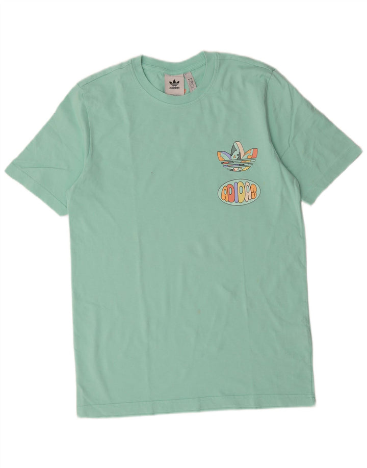 Adidas Herre grafisk T-shirt top lille grøn bomuld