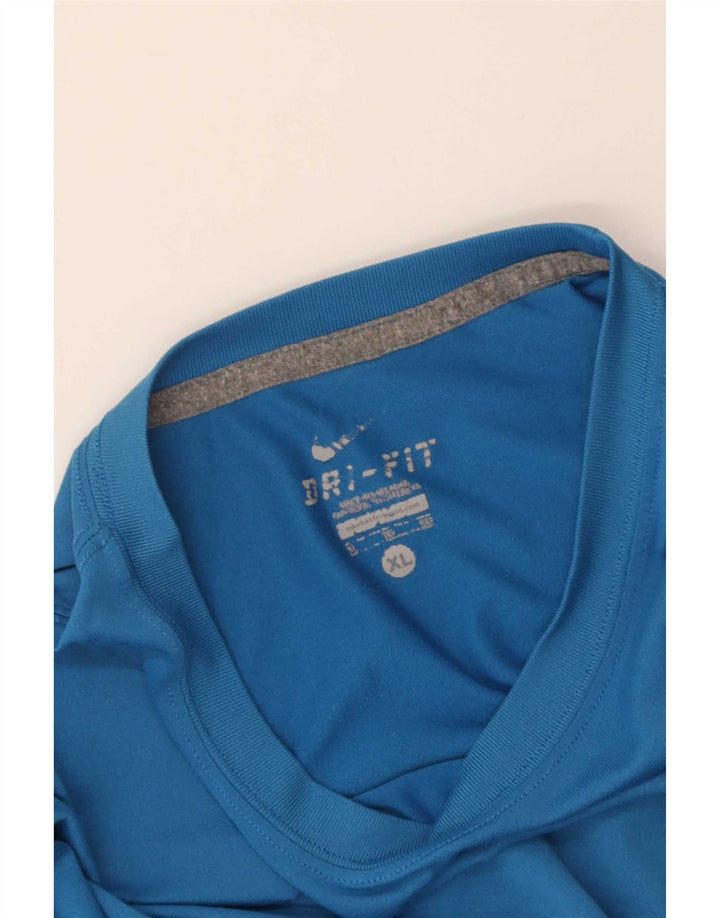 Nike Herre Dri Fit T-Shirt Top XL Blå
