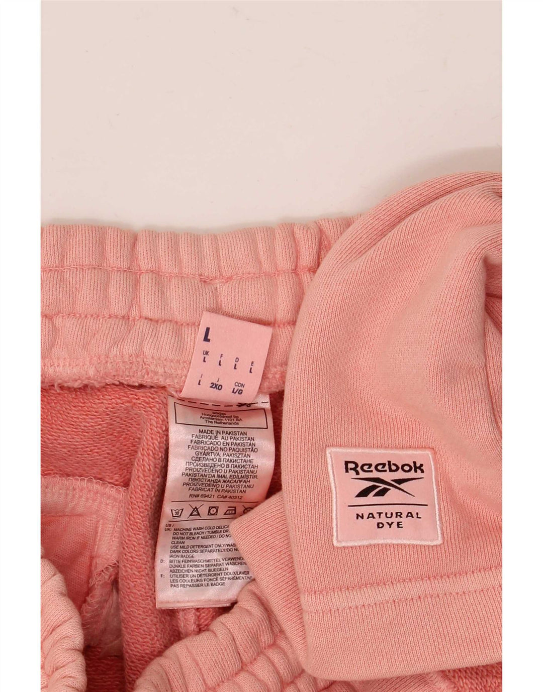Reebok Sportshorts til mænd Large Pink Bomuld
