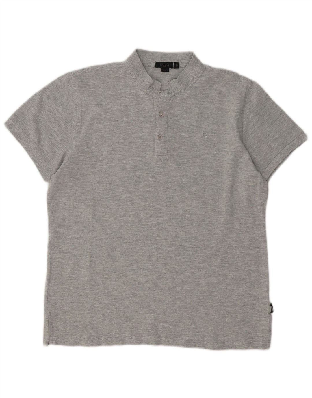 Liu Jo Herre Slim Fit Polo Shirt Medium Grey Flecked