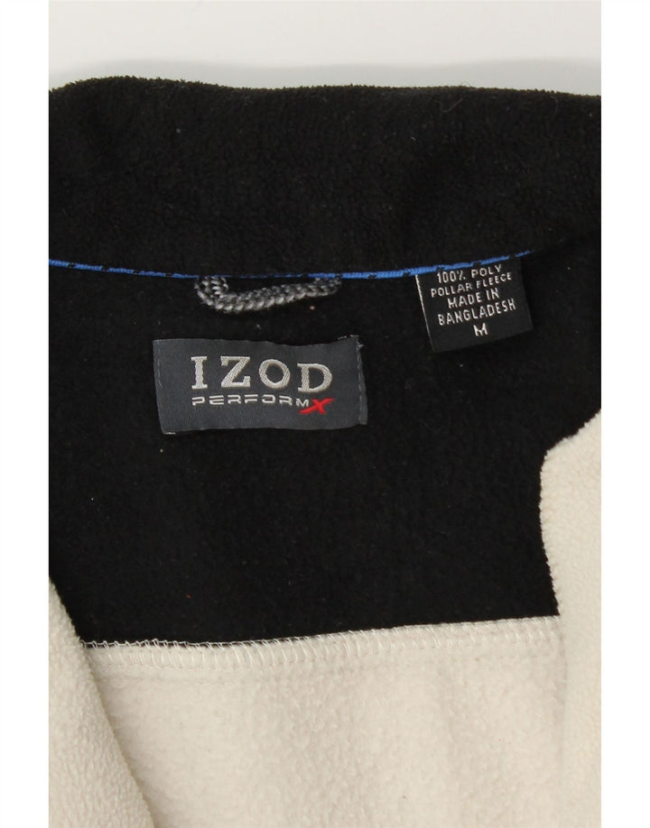 IZOD Fleecejakke til mænd UK 38 Medium White Colourblock Polyester