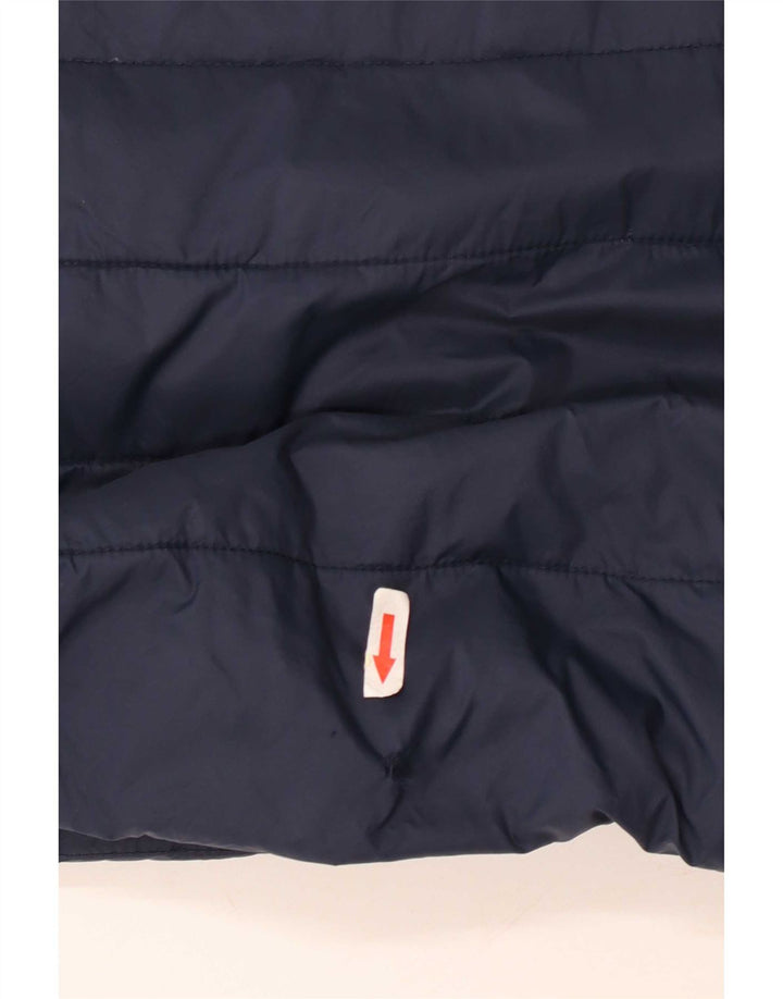 Weird Fish Womens Polstret Gilet UK 16 Large Navy Blue Nylon