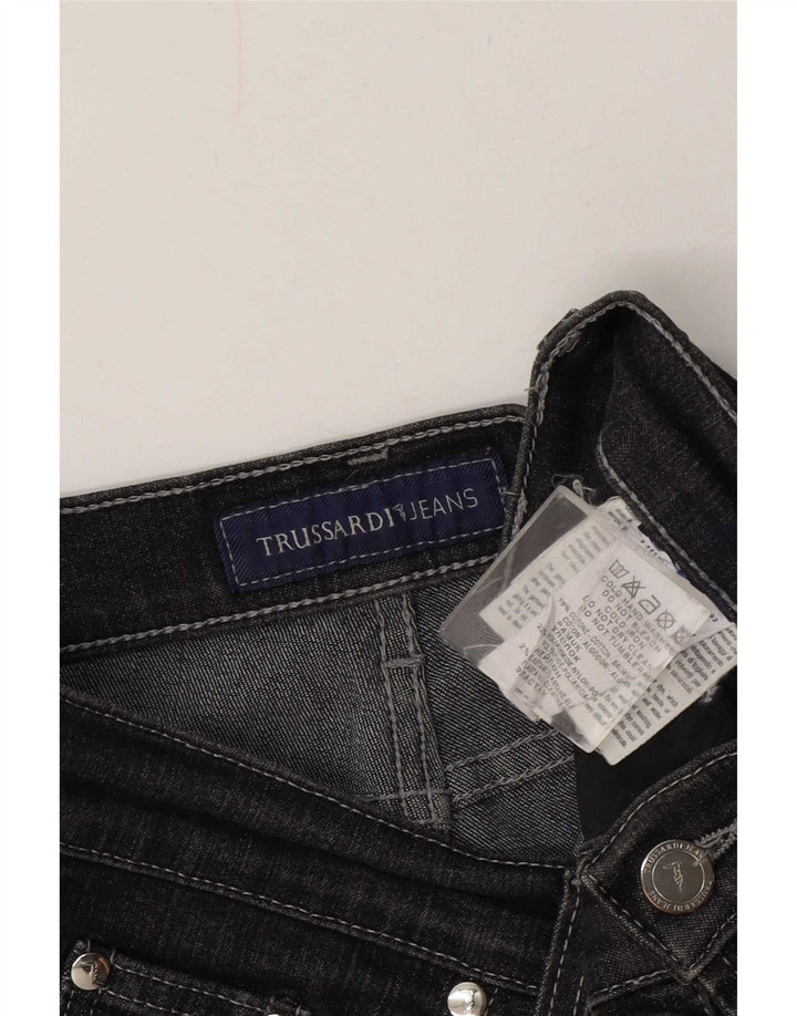 Trussardi Lige Jeans til kvinder W28 L30 Grå Bomuld