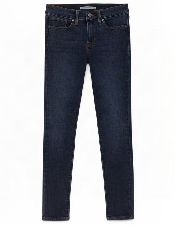 Levi's Womens 311 Shaping Skinny Jeans W26 L28 Navy Blue Cotton