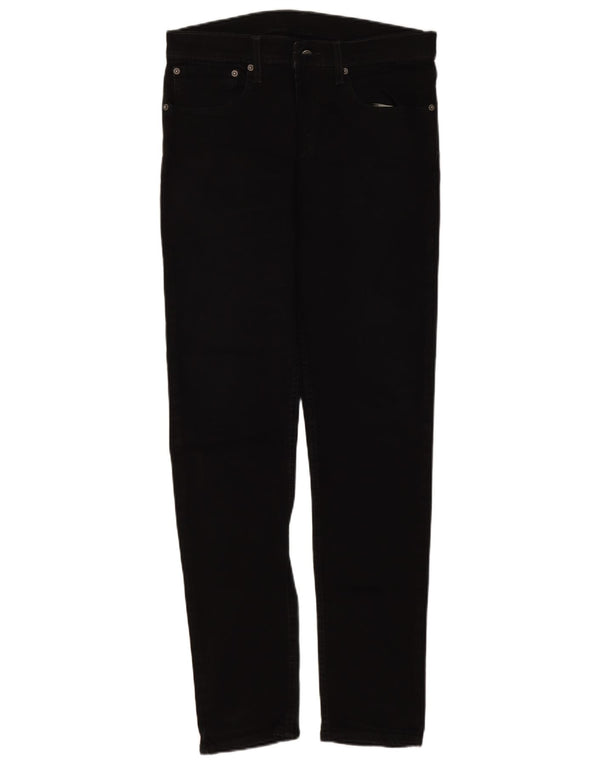 Levi's Mens 512 Slim Tapered Jeans W32 L32 Black Cotton