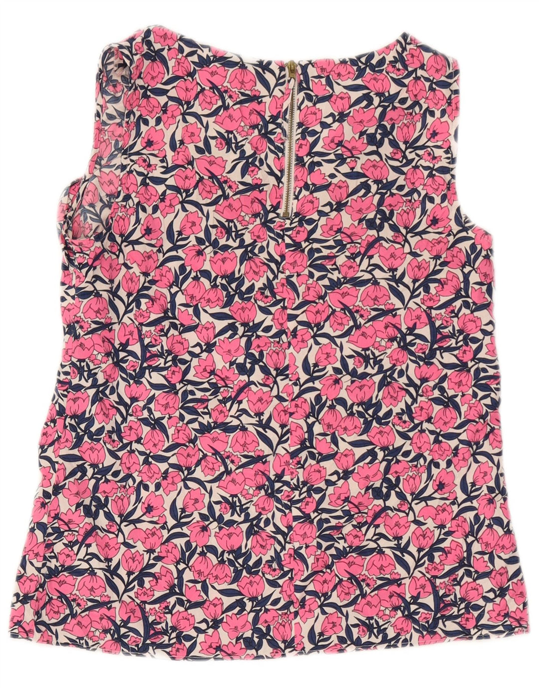 Oasis Damebluse Top UK 10 Small Pink Floral Polyester