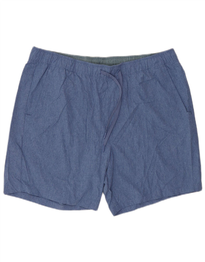 Eddie Bauer Herre Sportshorts 2XL Blå Polyester