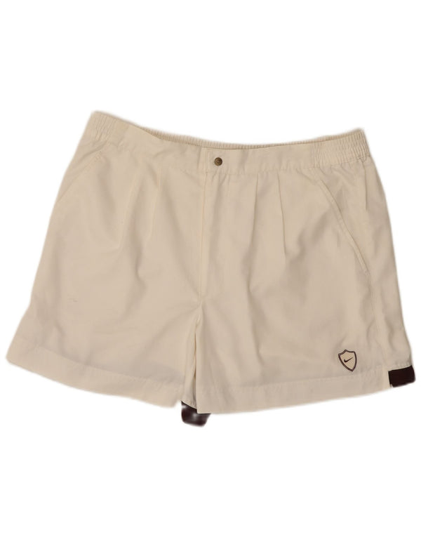 Nike Chino Shorts til mænd UK 42/44 Large W36 White Colourblock Nylon